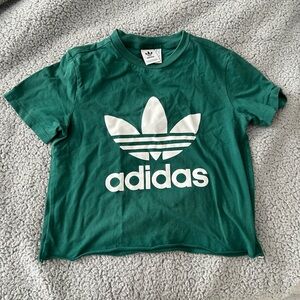 Green ADIDAS Cropped Shirt